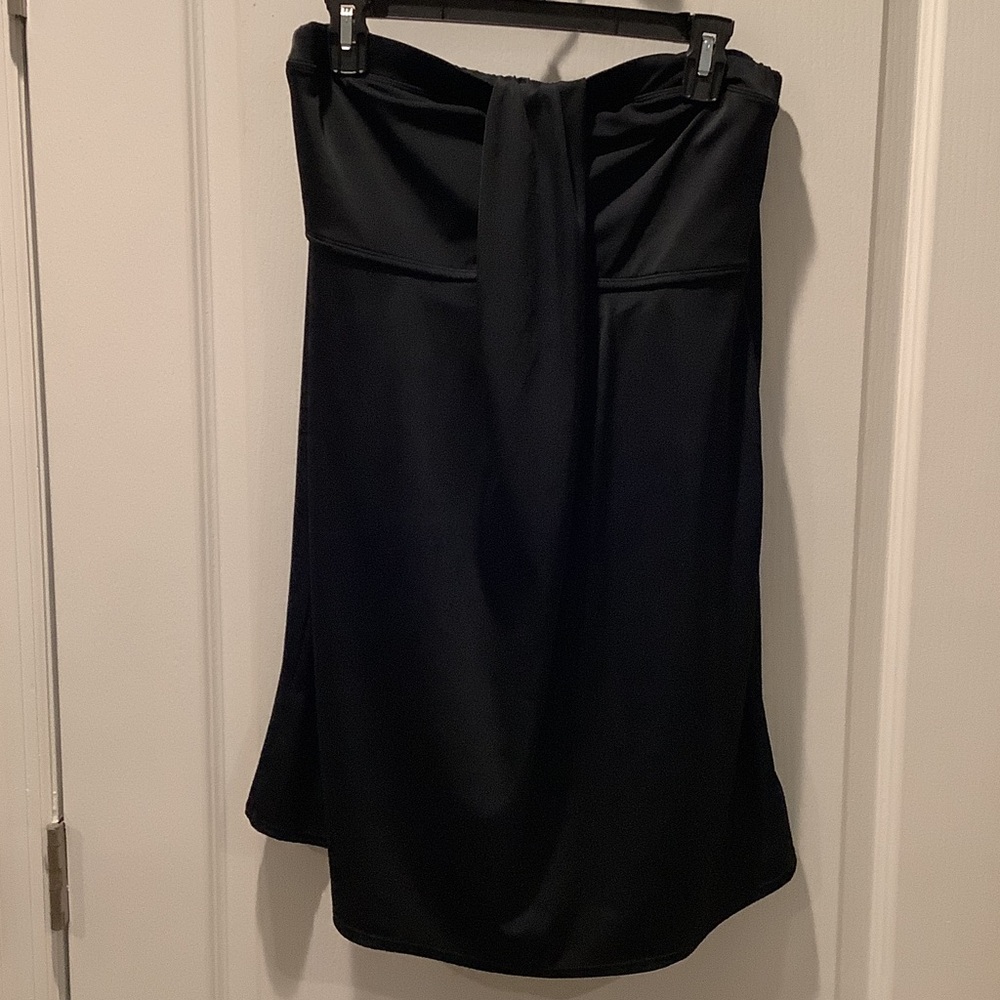Classic Black Strapless Skirt